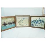 Vintage Framed Photographs. Midwest Waterfowl Theme