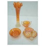 Vintage Carnival Glass Collectible Pieces