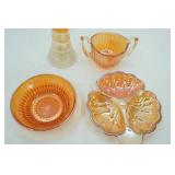 Vintage Carnival Glass Collectible Pieces