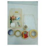 Variety of Tape and Organizing Container w/Lid