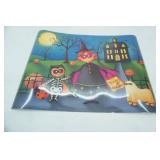 NEW Fall Scene Magnetic Artwork, Halloween. Refrigerator/Dishwasher