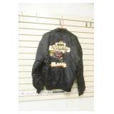 Vintage Satin Bomber Jacket. Birdie Size L.