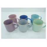 Coffee mugs , ceramic ,(6)
