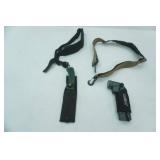 Backpack/Bag Straps, Fixed Blade Knife and Sheath, Gerber Flashlight