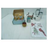 Cardinal Window Clings NEW, NEW Candles, variety of candle holders