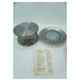 two-tier Lazy Susan; Indoor Smokeless Stovetop Grill w/cook book and instruction manual