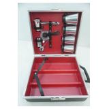 Vintage Mid Century Modern Portable Travel bar Set. Trav-L-Bar (very good condition)