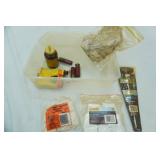 Gun Cleanings Oils and Supplies with Storage Bin w/lid