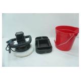Car Waxer 10" Random Orbit Head, Mop Bucket, Car Cup Holder/Dash Organizer