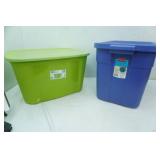 2 totes with lids