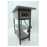 Narrow Flip-Top End Table w/outlet and USB port outlets