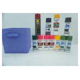 Spray Paint and Collapsible Storage Bin