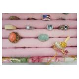 Jewelry Lot: Jewelry Box and Rings