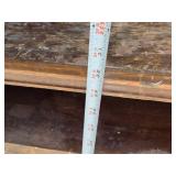 Wooden Cabinet with Hinged Door and Open Shelf