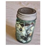Mason Jar with Buttons