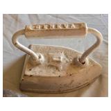 Vintage Cast Iron Sad Irons Including Geneva Brand and Others