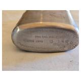 Aladdin N-E C1 Hand Warmer, Luverne National Bank Mechanical Bank, Vintage Military Canteen, and Balance Scale