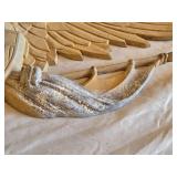 Pair of Eagle-Themed Table Lamps and Eagle Wall Decor (damaged)