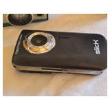 Polaroid and Digital Camera Lot including Pronto! B, Super Shooter Camera, Panasonic Cassette Player, and Soligor Lens