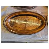Silver and Metal Serving Dishes and Trays including Everlast Metal Bowl, Oval Tray, and Decorative Dish