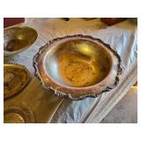 Silver and Metal Serving Dishes and Trays including Everlast Metal Bowl, Oval Tray, and Decorative Dish