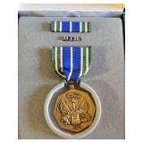 Military Achievement Medal with Ribbon and Case