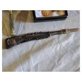 Vintage Collectible Lot including Razor, Rifle Pen, and Jewelry