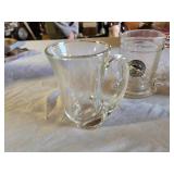 Glass Mugs and Cup Lot including Disneyland Jack Mug, Florida Mug, and Other Glassware