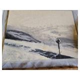 Lot of Art Pieces Including Paintings and Painted Plates