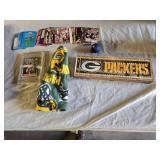 Scott Erickson Signed Card, Green Bay Packers items, football and baseball cards, and wildlife cards.