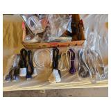 Mixed Cables and Accessories Lot including HDMI, VGA, USB, and Power Cords