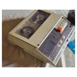 RCA Solid State Portable Tape Recorder and Vintage Reel-to-Reel Player with Scotch Recording Tape