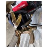 Spalding and Dunlop Golf Club Bags with Various Clubs