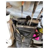 Vintage Golf Club Bags and Clubs