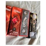 Titleist TruFeel, Callaway Big Bertha, and RAM Dual Titanium Golf Balls