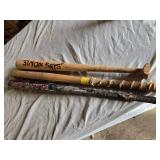 Easton Hammer Baseball Bat, 2 Wooden Bats (one with Simon Says burned into it)