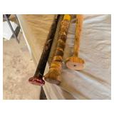 Easton Hammer Baseball Bat, 2 Wooden Bats (one with Simon Says burned into it)