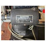 White Number 8 Sewing Machine with Foot Pedal and Case