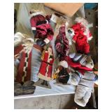 Santa Claus Decorations and Plush Bear Lot