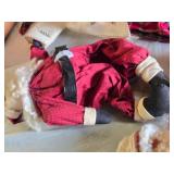 Santa Claus Decorations and Plush Bear Lot