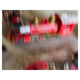 Rudolph Train Set and Accessories including Track, Figures, and Gingerbread House - Untested