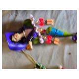 Christmas Ornaments including Handcrafted Glass Snowman, Penguin Couple, Santa Figures, and Decorative Balls