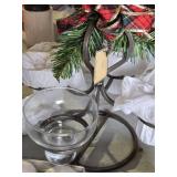 Danish Iron Candle Holder with Boxed Ball Candles