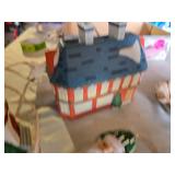 Ceramic Christmas Village Houses and Figurines