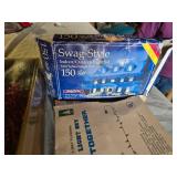 Holiday Decor Collection including 9 ft Berry Garland and Swag-Style Light Set, with GE Light Tester and Accessories