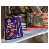 Holiday Decor Collection including 9 ft Berry Garland and Swag-Style Light Set, with GE Light Tester and Accessories