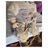 Duck House Heirloom Porcelain Doll - Needs Thorough Cleaning