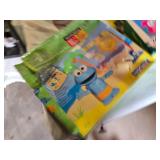 Board games and puzzles including Wits & Wagers, Risk, and Snorta