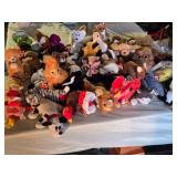 Lot of TY Beanie Babies Stuffed Animals