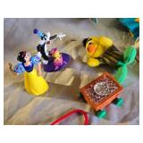 Lot of Toys and Action Figures Including Disney Characters and Plush Toys